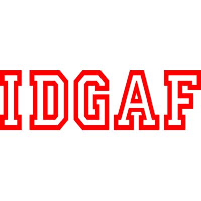 IDGAF 1005 RED Thumbnail